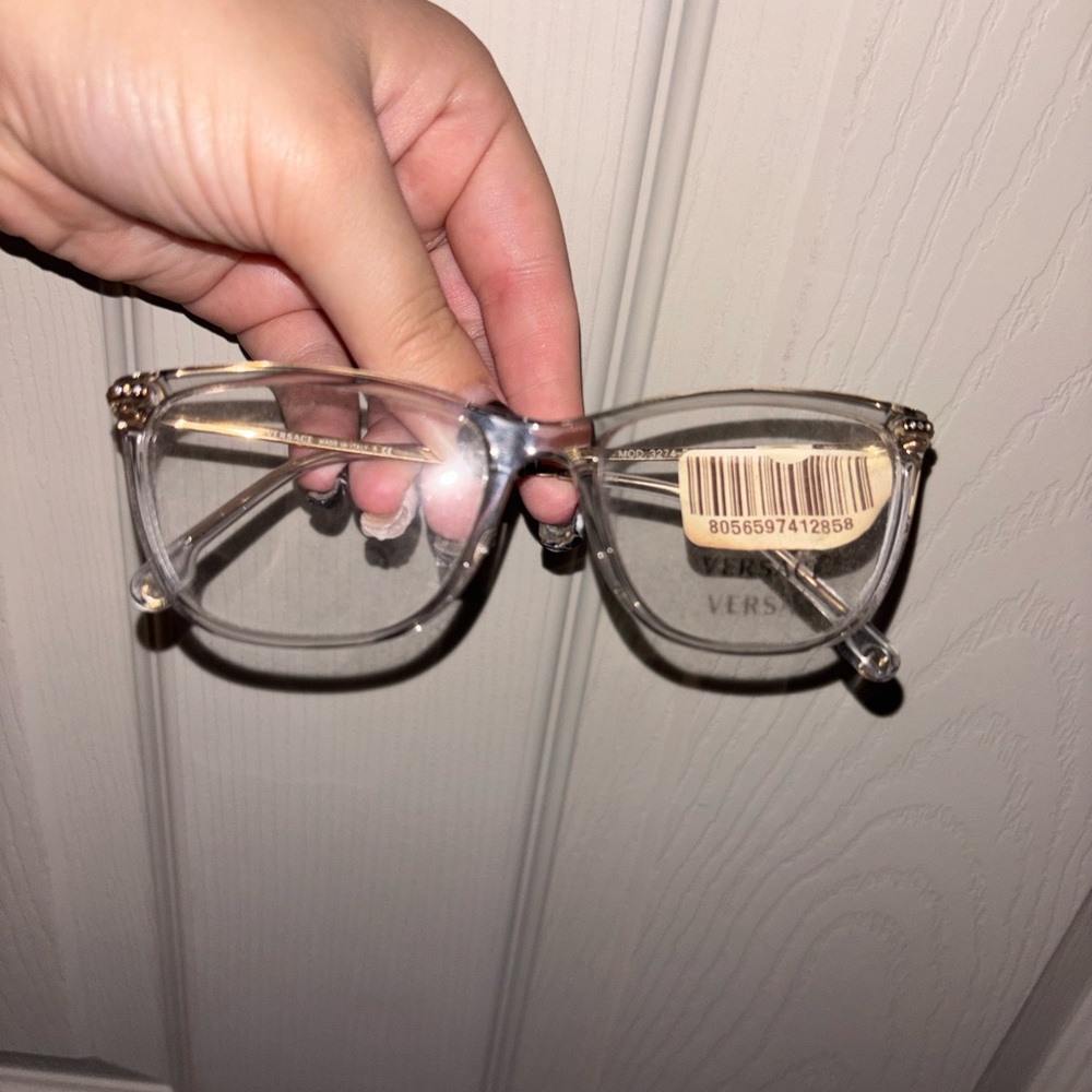 Versace Transparent Frame Glasses - image 1